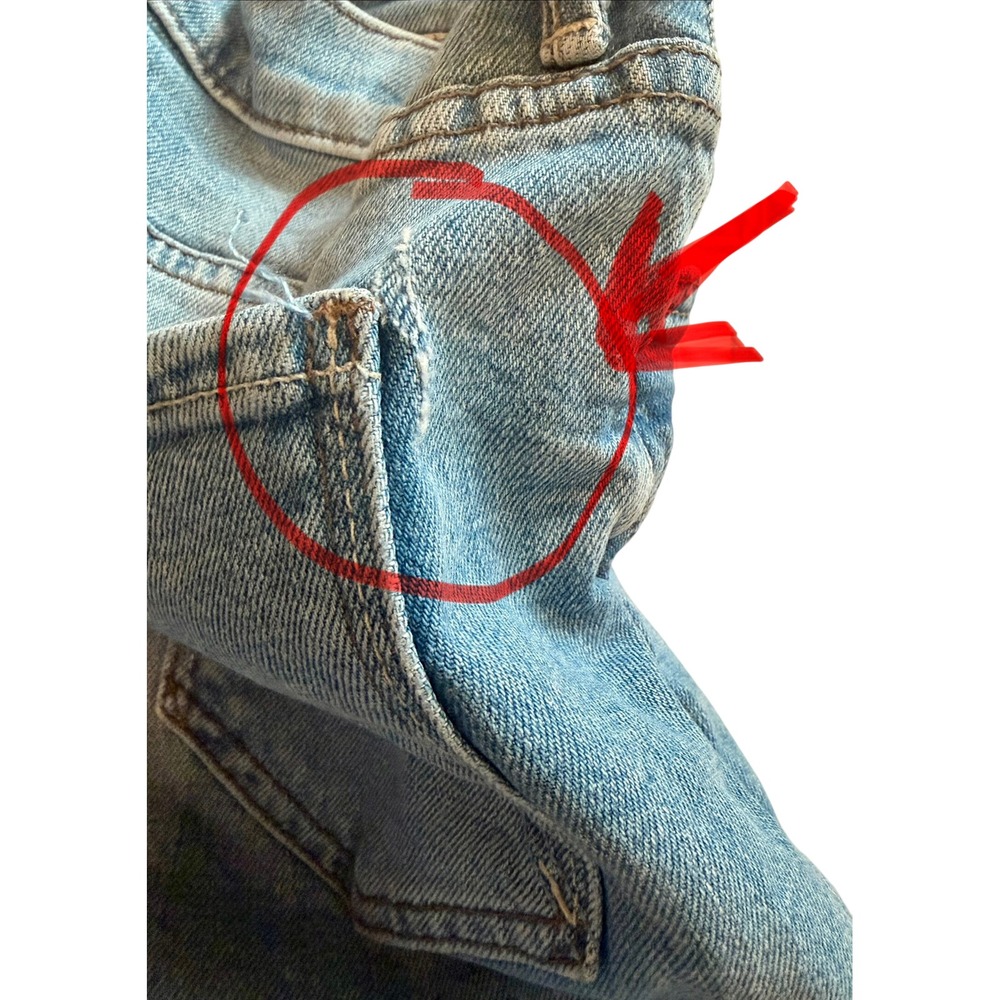 MOTHER The Insider Fray Bootcut Jeans Sneak Peek Wash Size 30 NWT Flaw - Picture 5 of 8